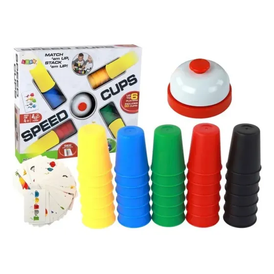 Juego De Mesa Familiar De Patrones Velocidad Y Vasos Niños
