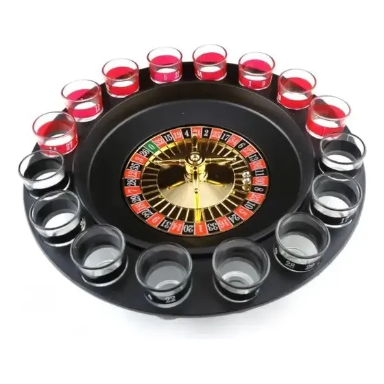 Juego Fiestas Ruleta Rusa Estilo Casino Beber Shots 16 Copas
