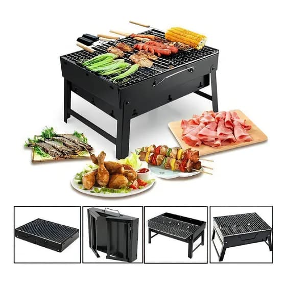 Mini Parrilla Eléctrica Plegable para Asados Portátil