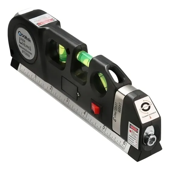 Nivel Láser Aluminio 3 En 1 Con Regla Levelpro 3 2,5 Metros