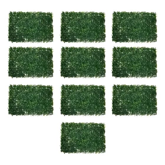 Pack 10 Pasto Sintético Trébol Palmeta 60x40cm Para Decoración