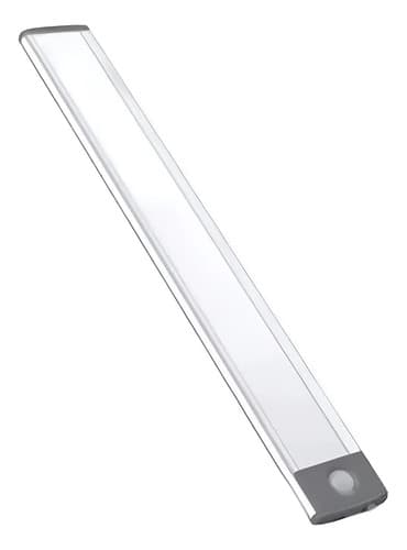 Barra Luz Led Recargable Sensor Movimiento Multiuso Gris