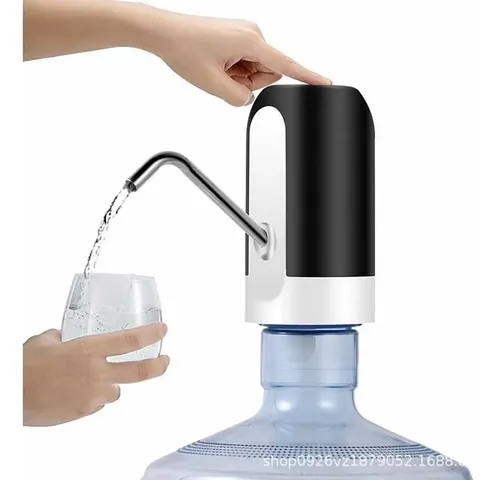 Bomba Dispensador Usb Agua Electrónico Recargable Bidón Blanco