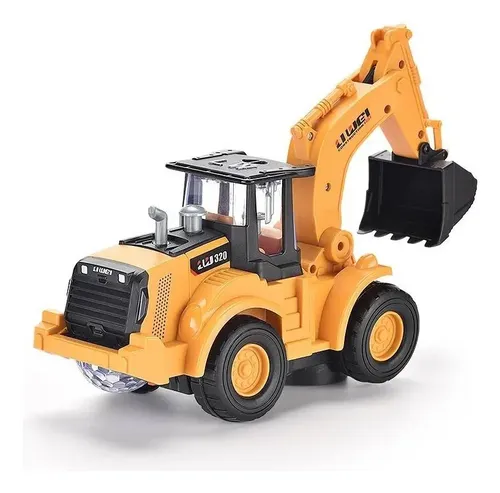 Camión Súper Excavador Con Luz Y Sonido Juguete Para Niños Camión Excavador