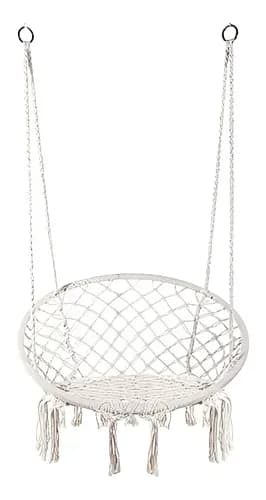E Everking Hamaca Silla Colgante De Macrame Columpio Macrame White Silla Colgante