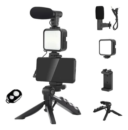 Estabilizador Para Celular Y Camara Con Soporte 3 Ejes Negro