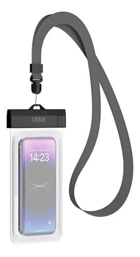 Funda Protectora Celular Impermeable Sumergible Negro Vidvie