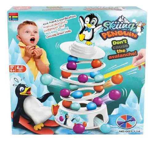 Juego De Mesa Pingüino Torre De Equilibrio
