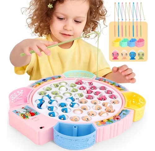 Juego De Pesca Magnético Interactivo Para Niños Con Música