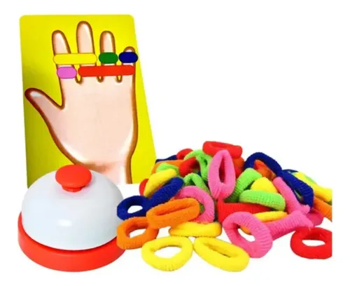 Juego Didáctico Orden Anillos Colores Con Tarjeta Y Timbre