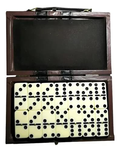 Juego Domino Con Caja Dura Acolchada 28 Pcs