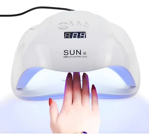 Lampara Led Uv Sun X 54w Esmalte Permanente Uñas Blanco