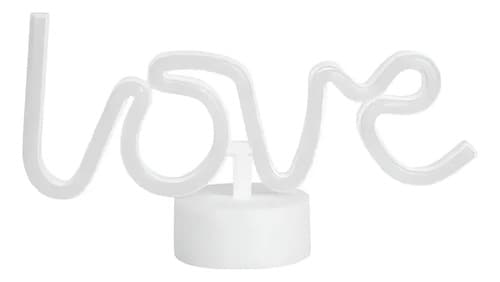 Lámpara Y Espejo Luz Led Love Decoración