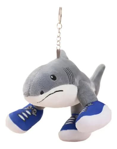 Llavero De Peluche Diseño Tralalero Tralala Y Sus Amigos Tiburon Tralalero