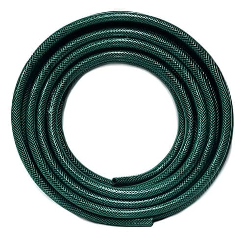 Manguera Reforzada 1/2 Pulgada 15 Mts Mas Pistola Y Acoples Verde Oscuro