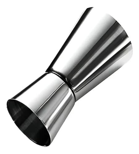 Medidor Tragos Jigger Dosificador De Onza Bartender 15-30ml Plateado