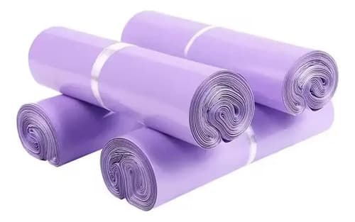 Pack 100 Bolsas Embalar Courier Autoadhesivo Lila 40x55cm