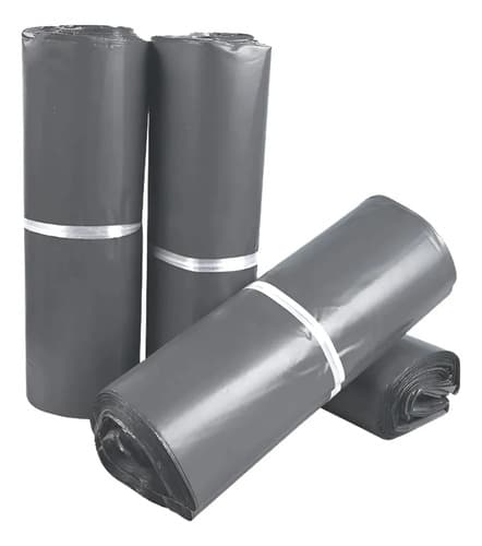 Pack 100 Bolsas Embalar Courier Autoadhesivo Negra 25x35cm