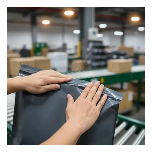 Pack 100 Bolsas Embalar Courier Autoadhesivo Negra 50x70cm