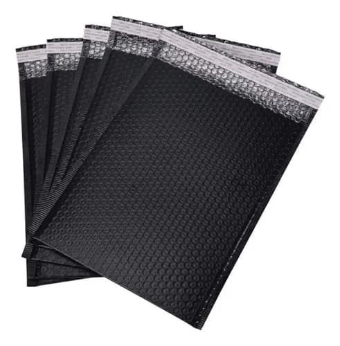 Pack 20 Bolsas Embalar Courier Con Acolchado Burbuja Negras 45x50cm