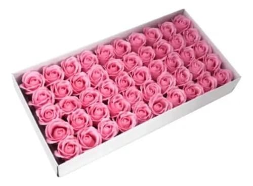 Pack De 50 Rosas De Jabón Perfumadas Decorativas