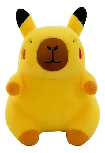 Peluche Capibara Pikachuu Kawaii 40cm Amarillo