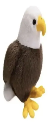 Peluche De Águila Calva De Felpa Suave Animales Kawaii Marrón