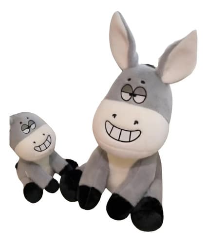 Peluche De Burro Burrito 45 Cm Animales Kawaii Gris