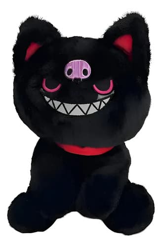 Peluche De Gato Pirata 25 Cm Animales Kawaii Negro