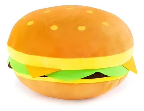 Peluche De Hamburguesa 30cm Cojín De Felpa Suave Kawaii Hamburguesa