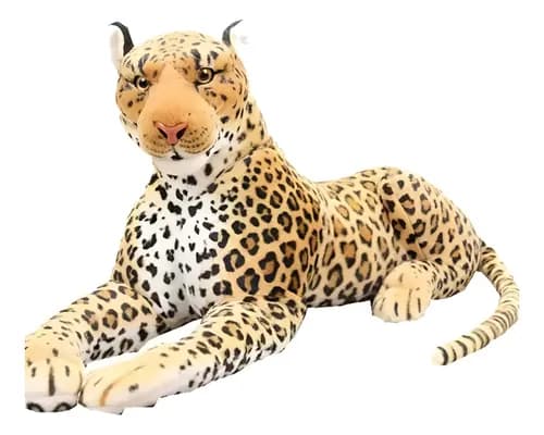 Peluche De Leopardo 80 Cm Animales Kawaii Leopardo
