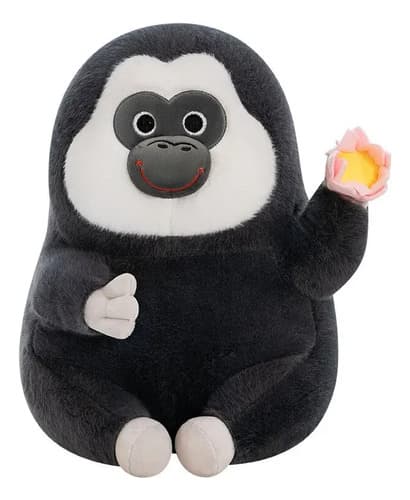 Peluche De Mono Loto De Cara Blanca 28 Cm Animales Kawaii Mono