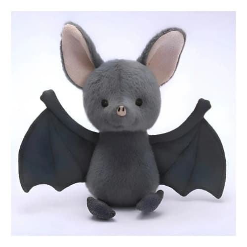 Peluche De Murciélago 25cm Animales Kawaii Gris