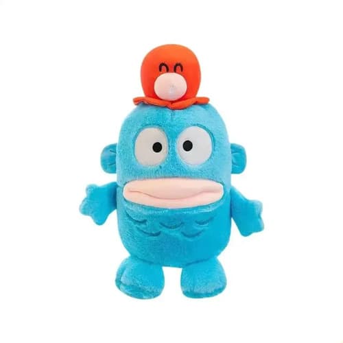 Peluche De Pez Azul 25 Cm Animales Kawaii Azul
