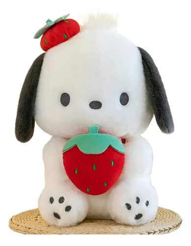 Peluche De Pochacco Con Fresa 45cm Kawaii Fresa
