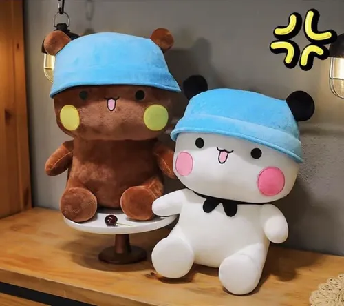 Peluche Oso Bubu Y Dudu Sentado 30 Cm Animales Kawaii Marrón