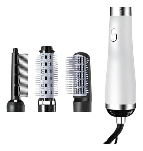 Secador De Pelo 3 En 1 Alisador De Pelo Rizador Secad Color Blanco