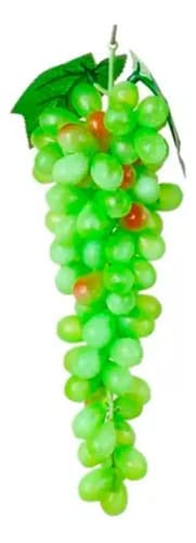 Uva Artificial Fruta Sintética Decoración Gigante 30cm Verde